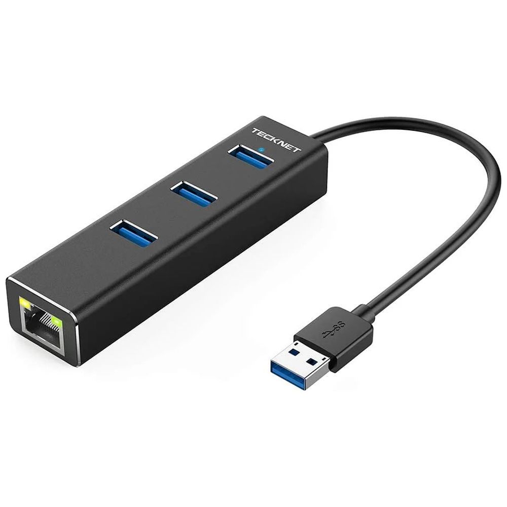 TeckNet EHU1043 - Portable USB 3.0 Hub - 4 Ports - Black 4 Ports