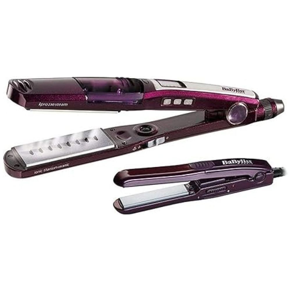 BaByliss Hair Straightener with Mini Straightener - Purple