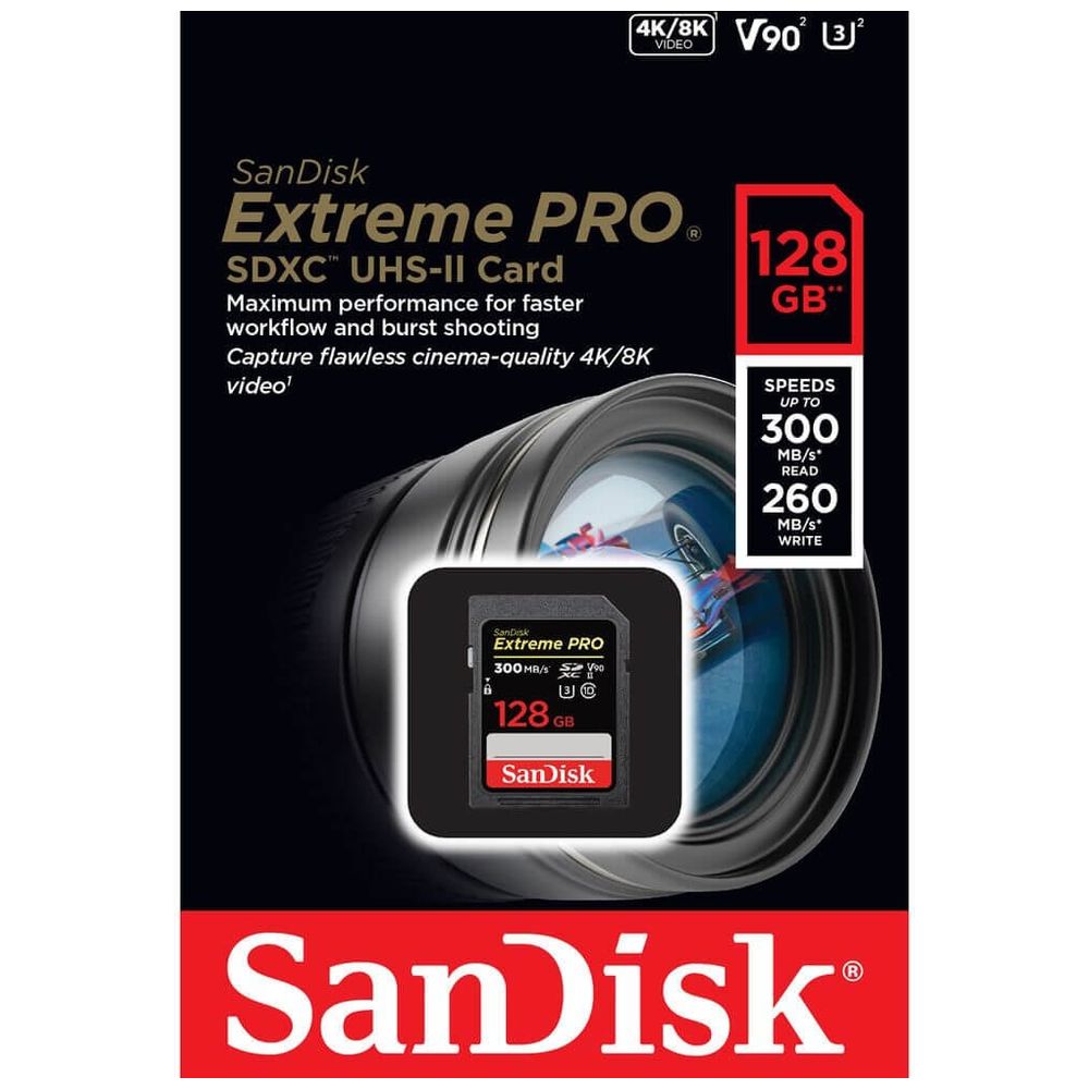 SanDisk SanDisk Extreme PRO SDXC UHS-I Memory Card 128GB 128GB