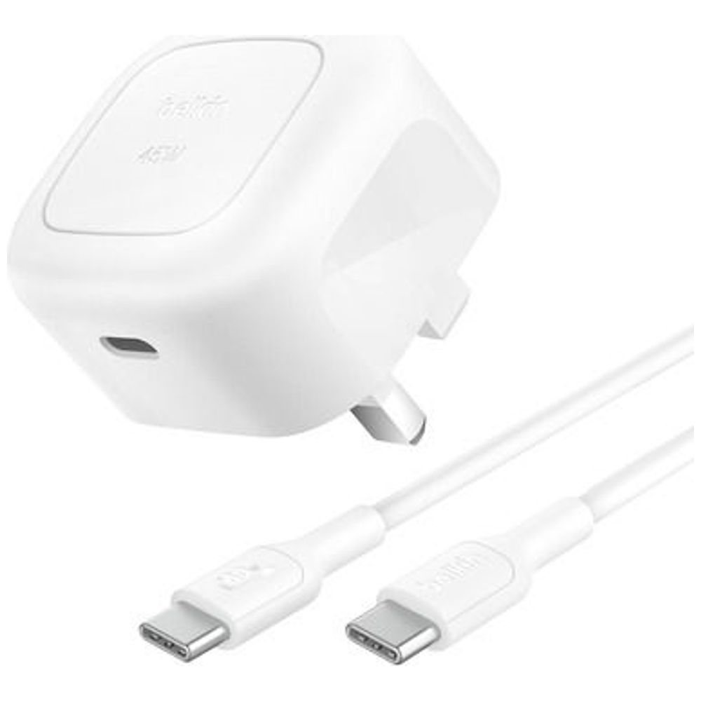 Belkin - Wall Charger & Cable USB-C To USB-C - 30W - White 30W – 35,000 IQD Iraq