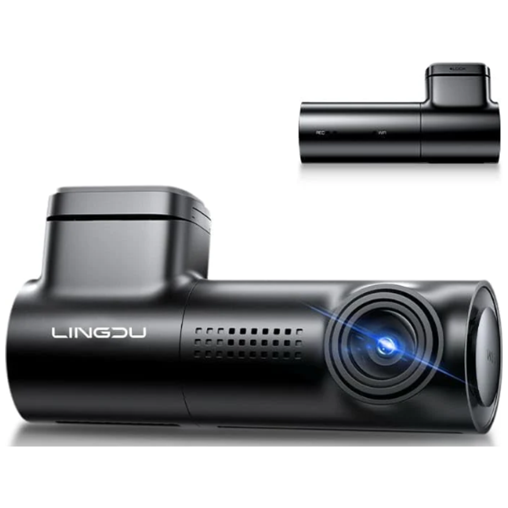 Lingdu D08 - Dash Cam - 1296P Resolution - Wi-Fi  built-in - Black 1296P