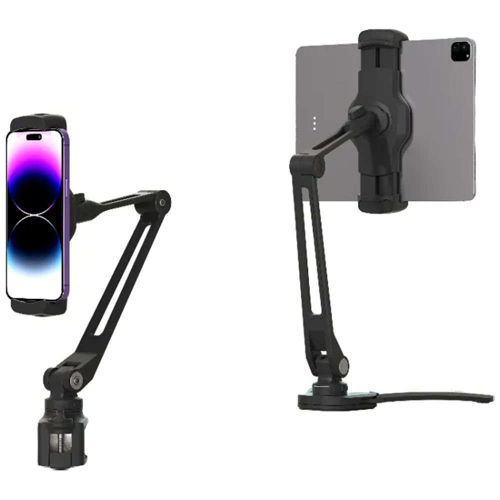 Powerology Powerology - Multi Purpose Adjustable Phone and Tablet Holder - 360 Degree Rotation 360° rotation