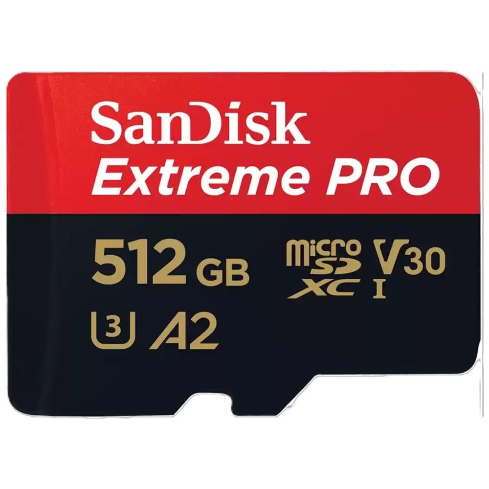 SanDisk SanDisk Extreme PRO MicroSDXC - SD Card - 512GB - Black 512GB