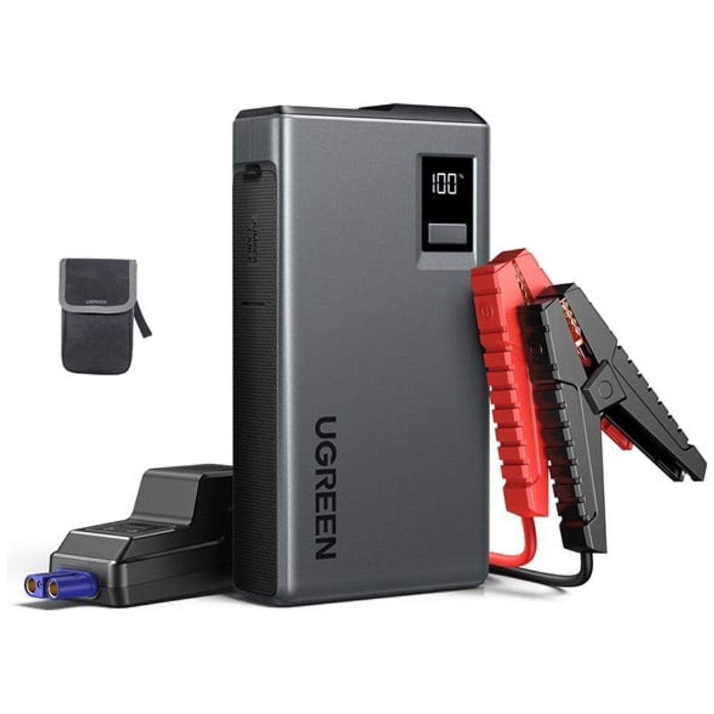 Ugreen - Power Bank Car Jump Starter - 12000mAh - Li-polymer - Black 12000mAh – 85,000 IQD Iraq