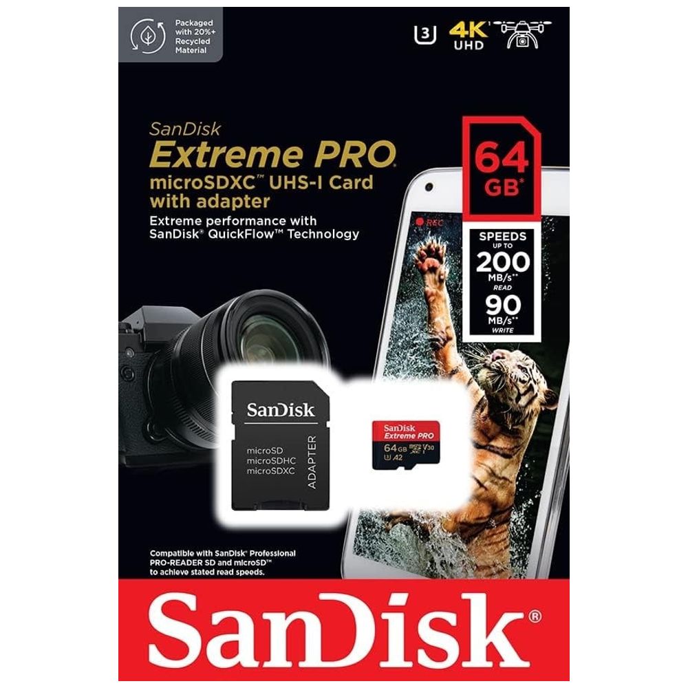 SanDisk SanDisk - SD Card - 64GB - Black 64GB