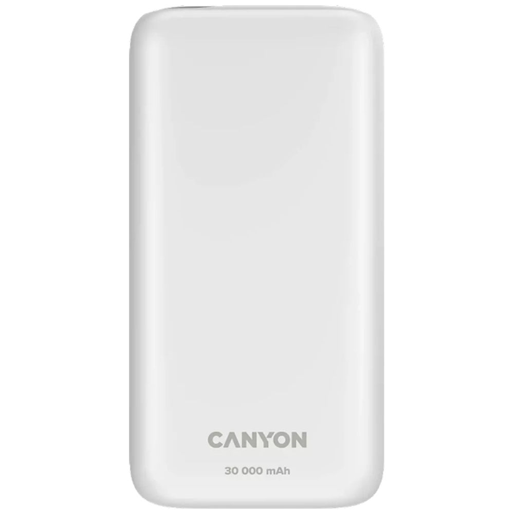 Canyon PB - 301 -  30000mah - Power Bank - White 30000mAh – 75,000 IQD Iraq