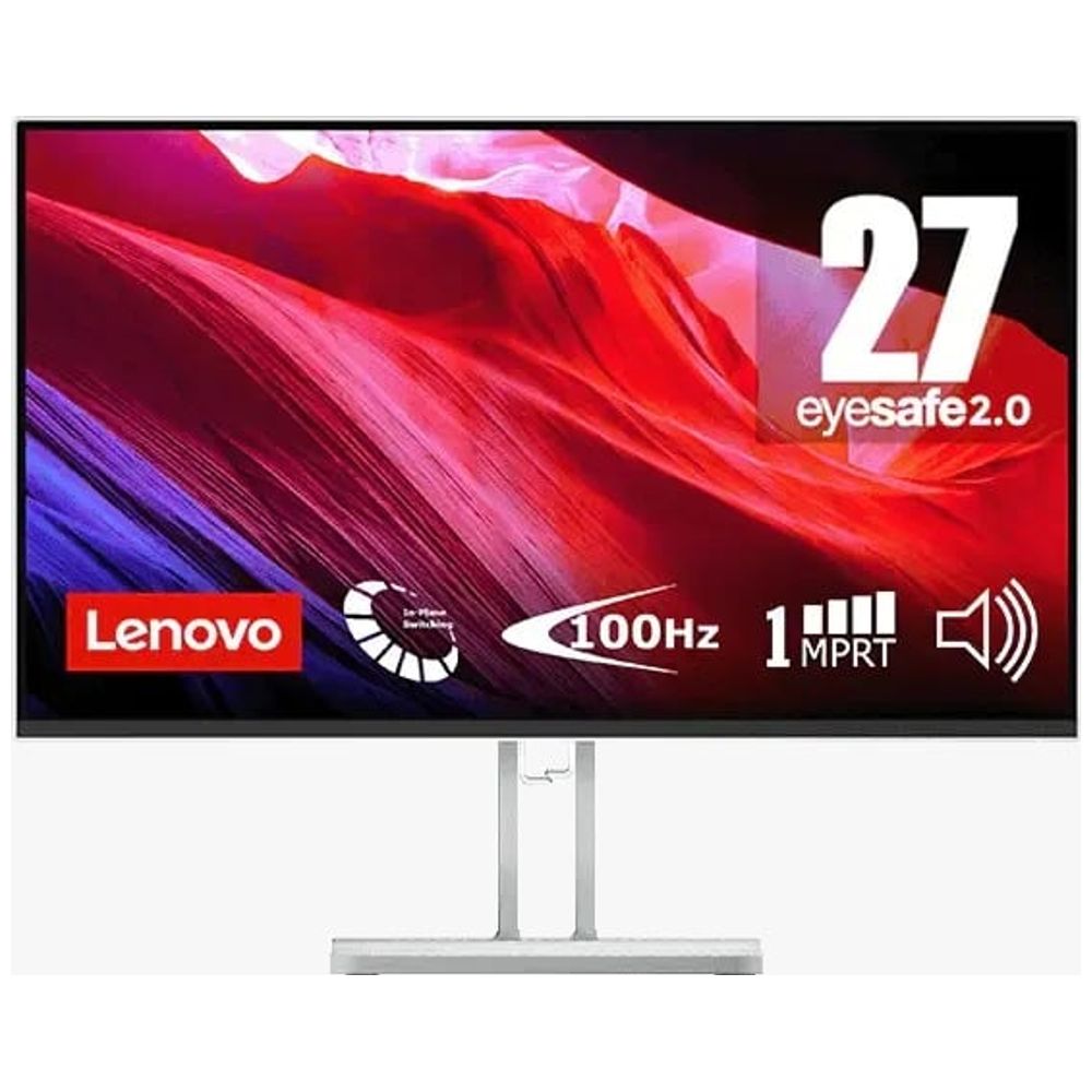 Lenovo Monitor Lenovo L27i 4A - 27 inch, 100 Hz, FHD - Response Time 1ms - White 27 inch – 215,000 IQD Iraq