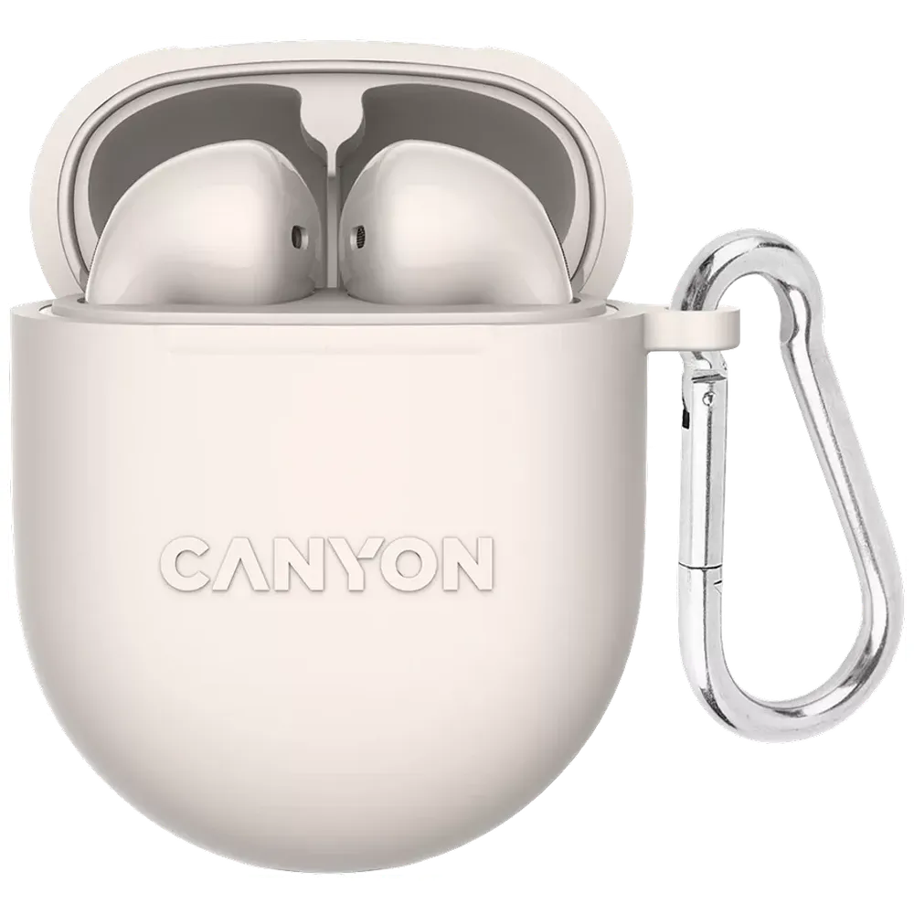 Canyon  TWS-6 - Bluetooth Headphone In Ear - Beige – 40,000 IQD Iraq