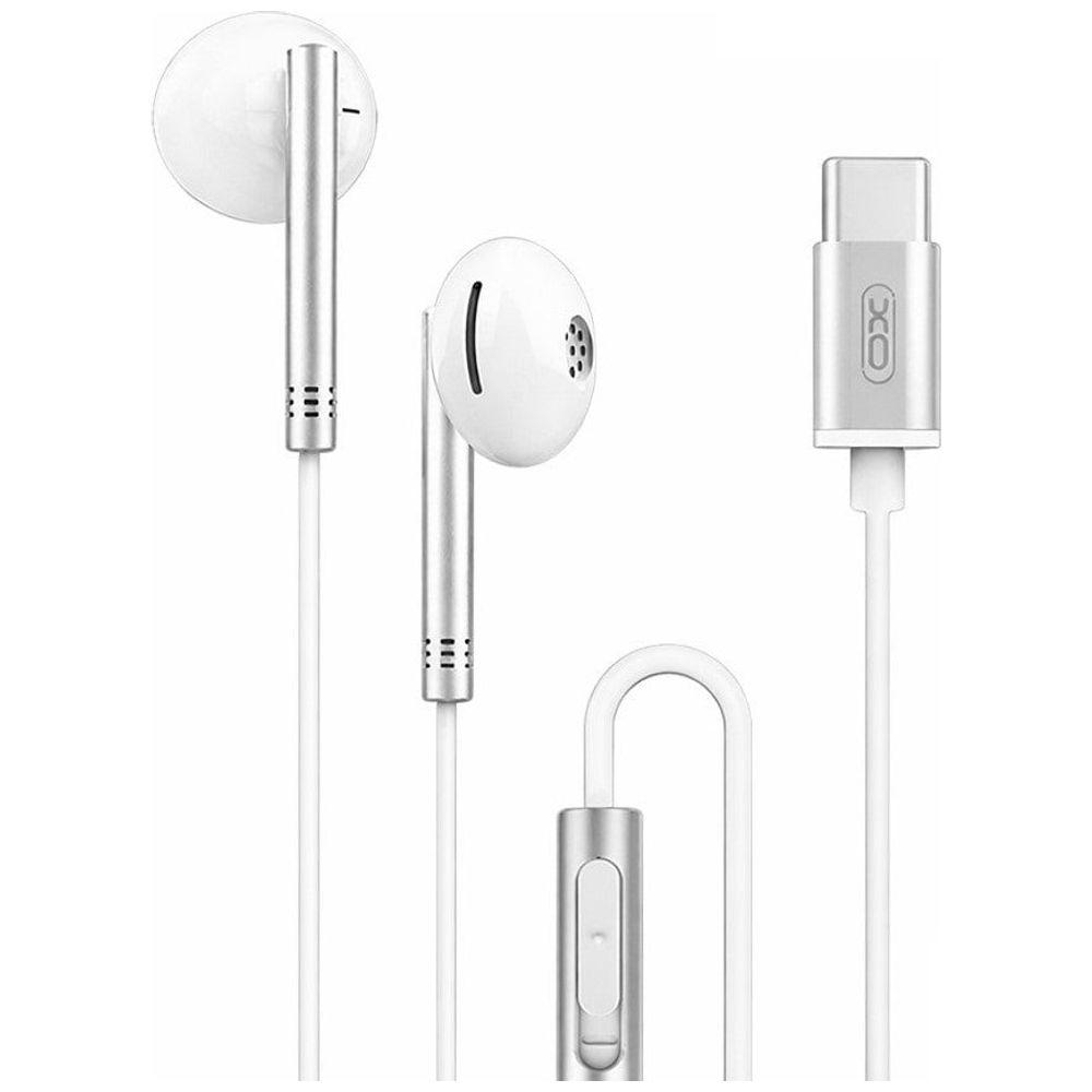 XO XO EP29 - Wired Headphone In Ear - USB-C - 1.2m - Silver 1.2m