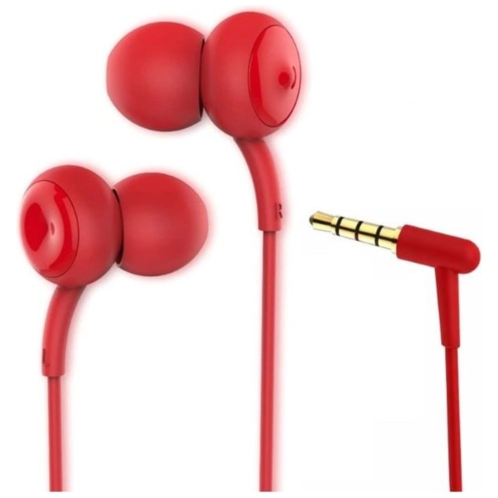 Remax Remax RM 510 - Wired Headphone In Ear - Aux - 1.2 m - Red 1.2m