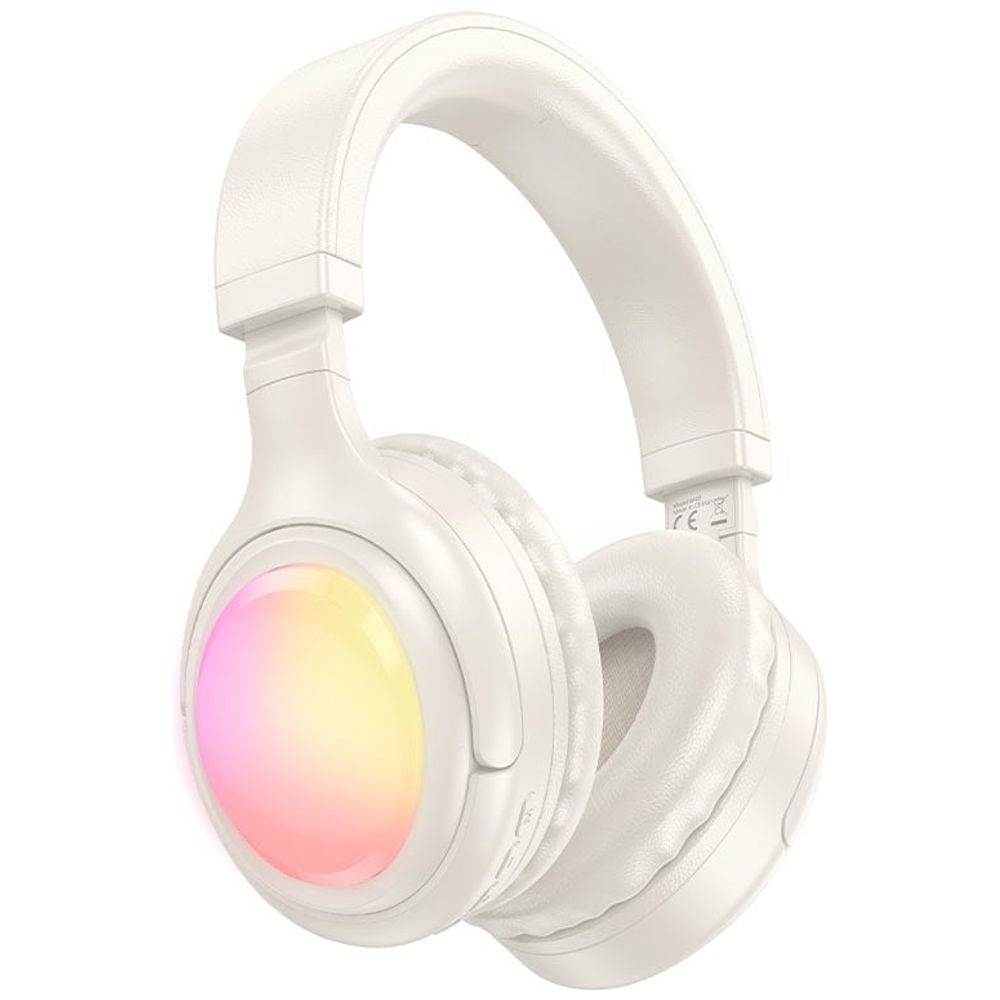 HOCO HOCO W48 - Bluetooth Headphone Over Ear - Up To 46 hours - Bluetooth 5.3 - White 46 hours