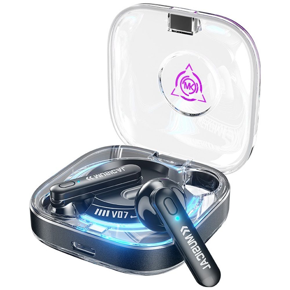 WEKOME V07 - Bluetooth Headphone In Ear - Bluetooth 5.3 - 300 mAh - Black 300 mAh – 48,500 IQD Iraq