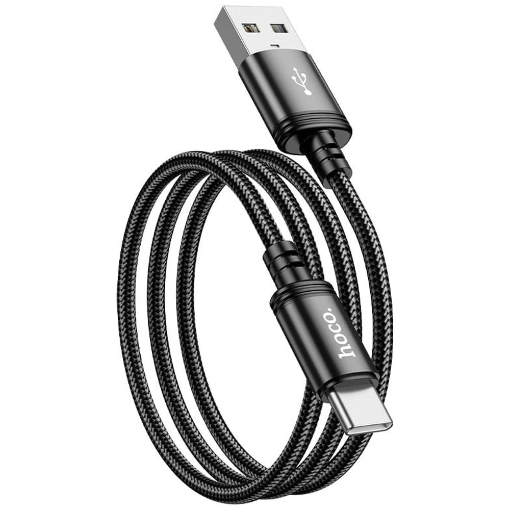 HOCO Hoco USB-A to USB-C Cable - Fast Charging and Data Transfer - 1m - Black 1m