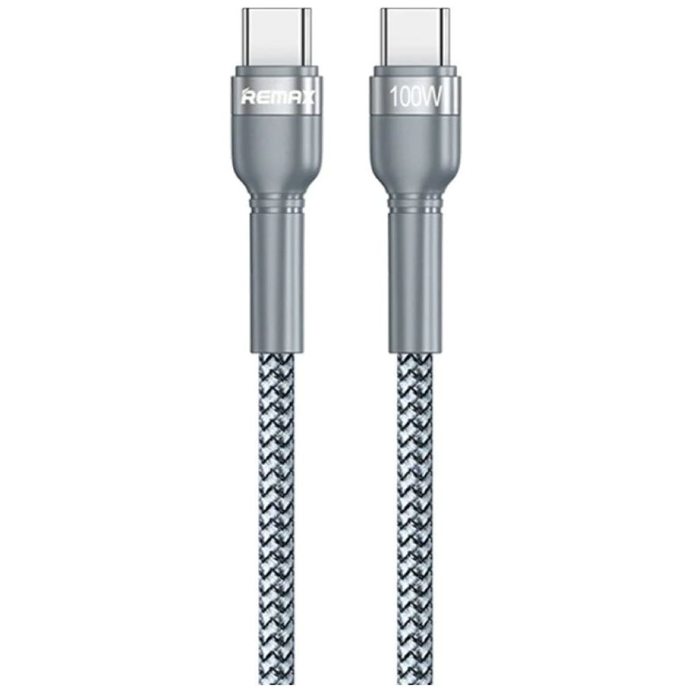 Remax Remax - USB-C to USB-C - 1 m - 100 W - Silver 1m,100W