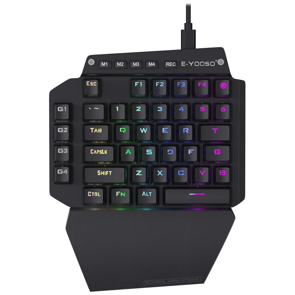 E-Yooso K700 - One handed Mechanical Gaming Keyboard - RGB - Black – 46,500 IQD Iraq