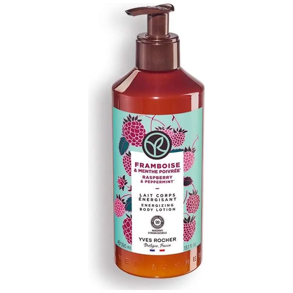 Yves Rocher Raspberry & Peppermint Energizing Body Lotion - 390ml