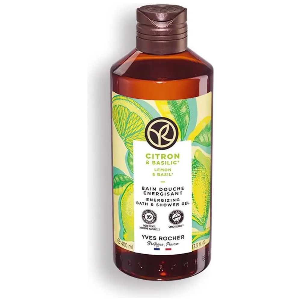 Yves Rocher Shower Gel with Lemon & Basil  Scent - 400 ml