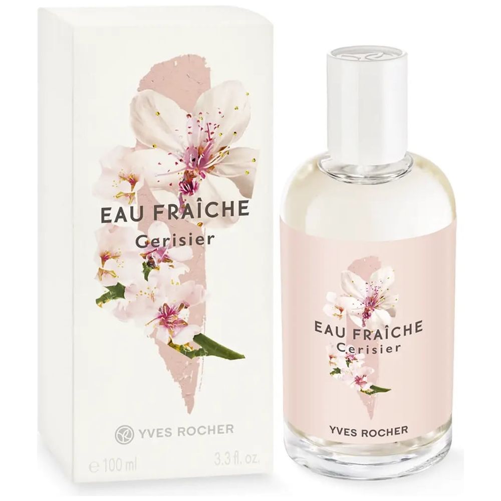 زهر الكرز ماء منعش من Yves Rocher للنساء - ماء تواليت، 100ml