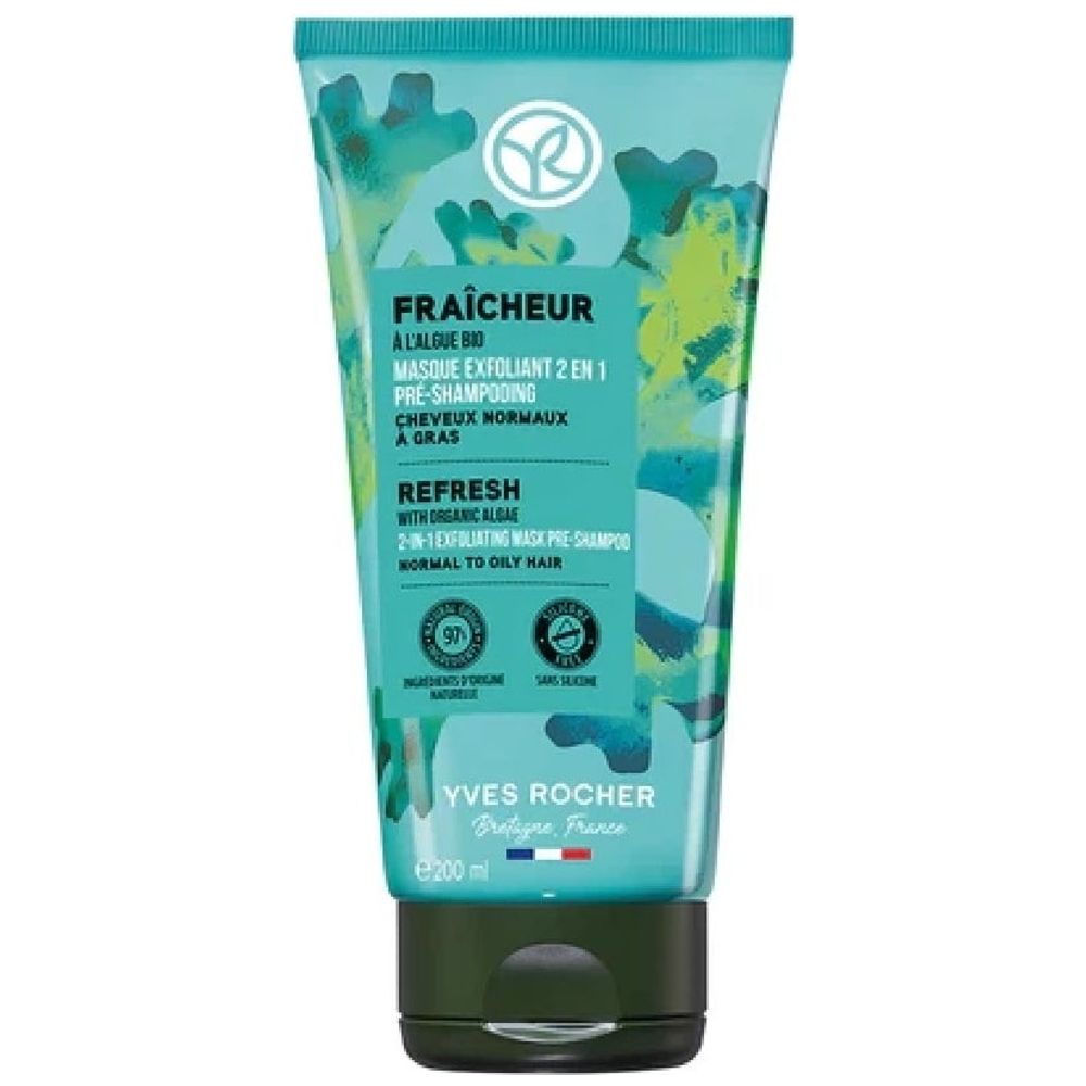 Yves Rocher 2 in 1 Exfoliating Mask Before Shampooing, 200 ml
