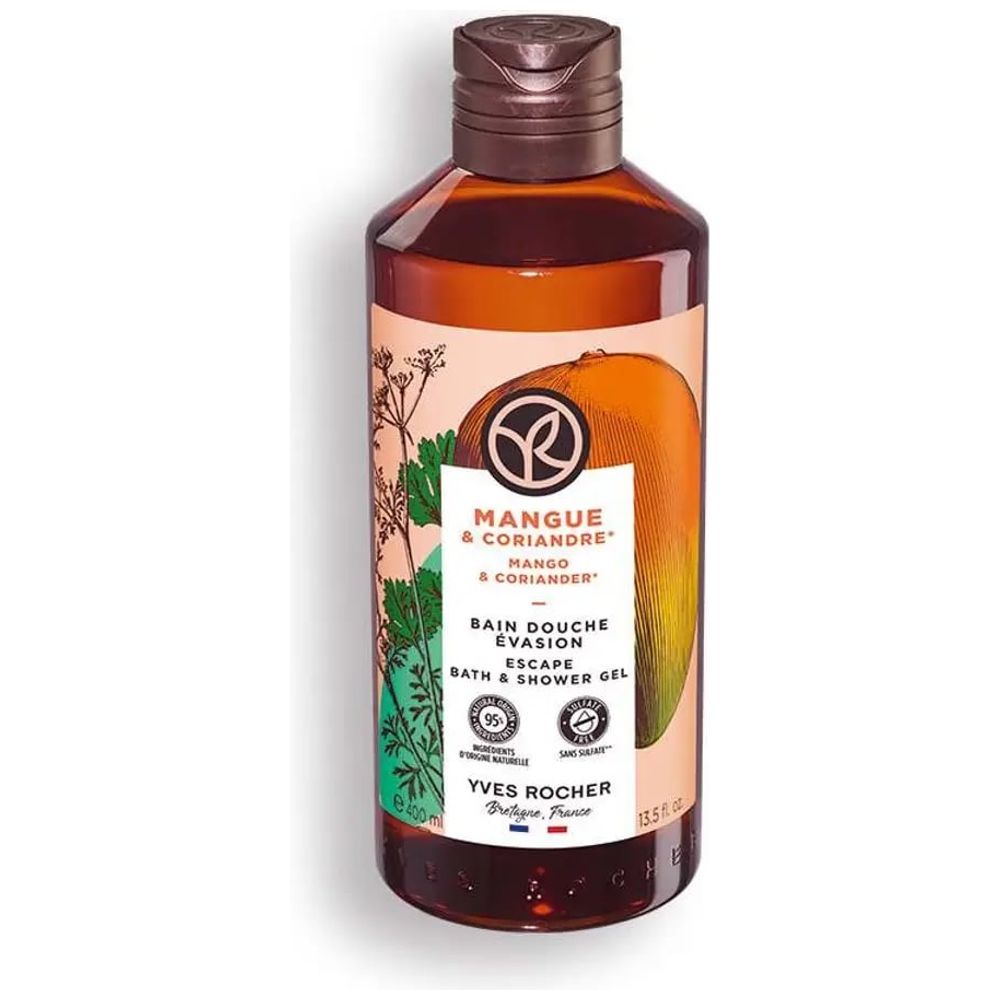 Yves Rocher Mango & Coriander Escape Bath & Shower Gel -  400ml
