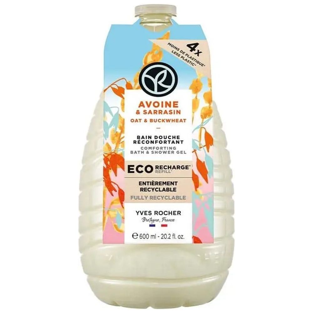 Yves Rocher Shower Gel with Oat and Wheat Extract , 600 ml
