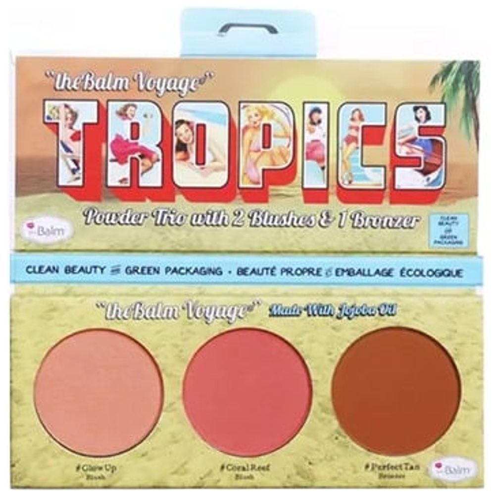 The Balm C&G Tropics Trio Palette Blush & Bronzer