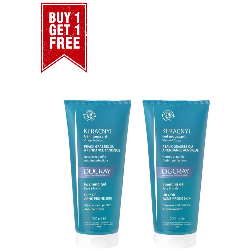 Ducray Keracnyl Cleansing Gel - 200 ml