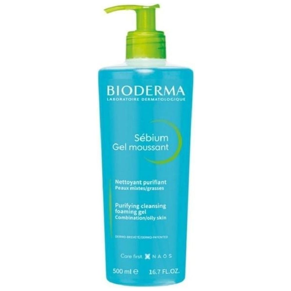 Bioderma Sébium Gel Cleanser For Oily Skin, 500 ml