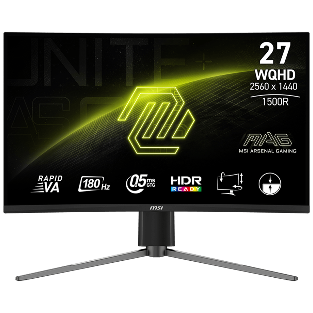 MSI MSI 27-Inch MAG 27CQ6PF - Curved monitor - 180Hz - 0.5ms Response Time 27-Inch