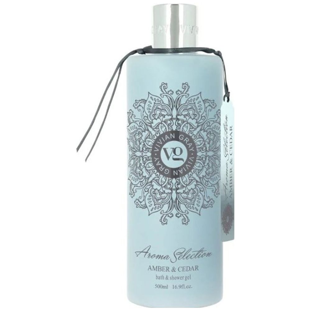 Vivian gray Aroma Selection Shower Gel Amber & Cedar, 500ml