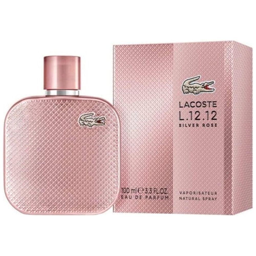 L.12.12 Silver Rose by Lacoste for Women - Eau de Parfum, 100 ml