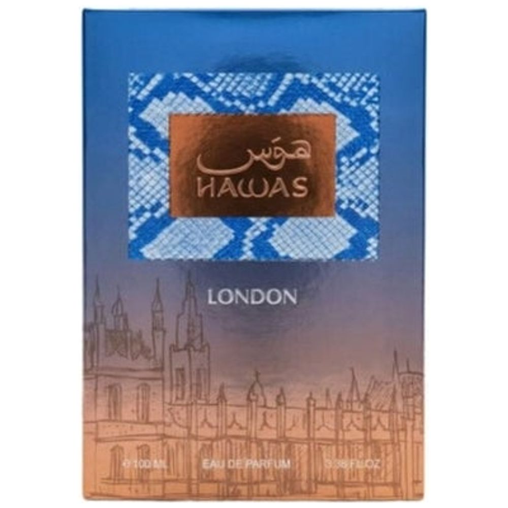 Hawas London By Rasasi For Unisex - Eau de Parfum, 100 ml