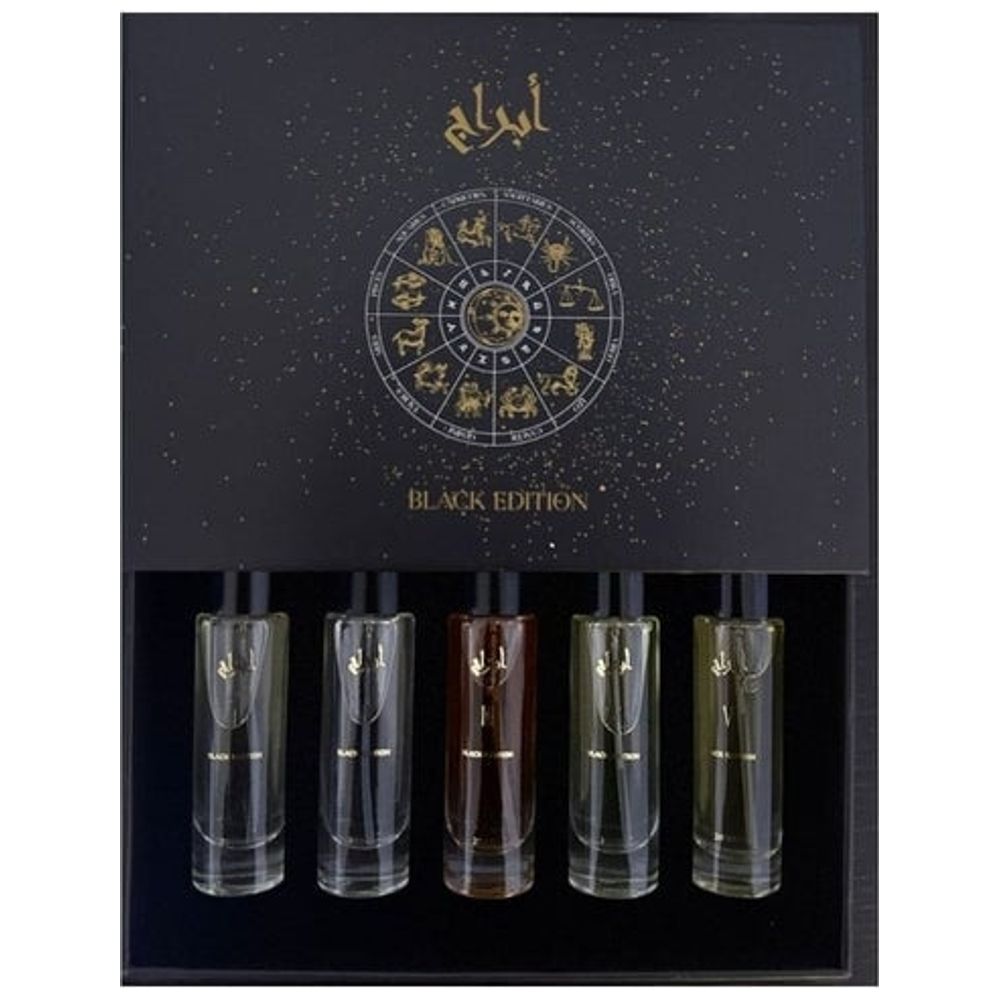 Abraj Black Edition by Abraj for Unisex Perfume Set, 20 ml × 5