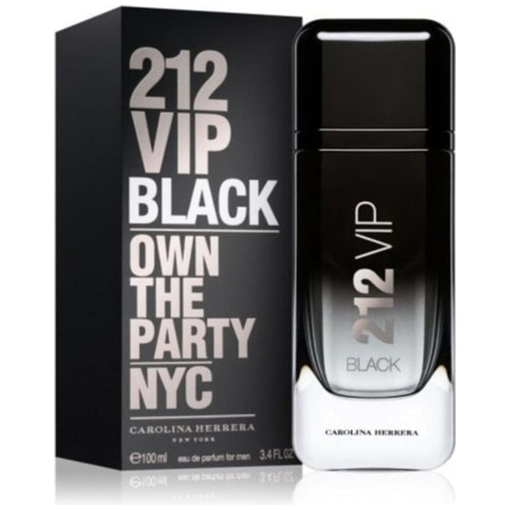 212 Vip Black by Carolina Herrera for Men - Eau de Parfum, 100 ml
