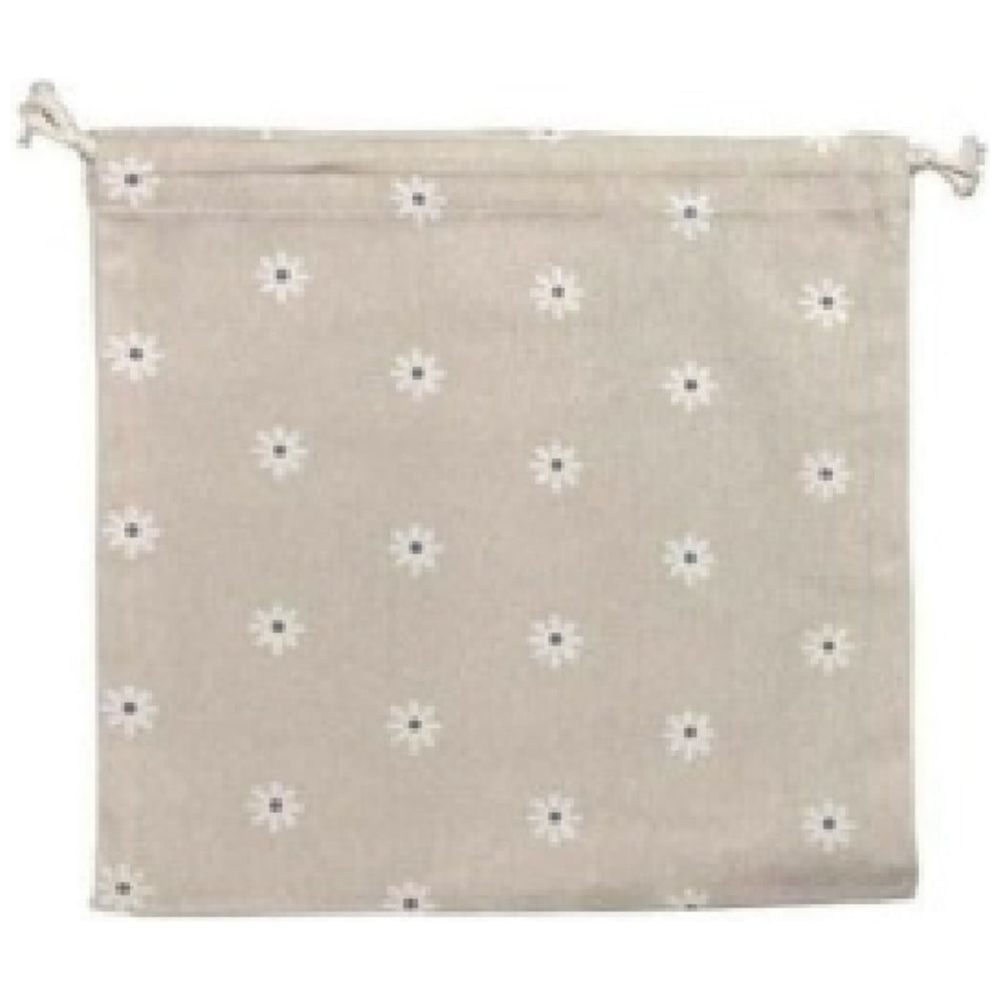 Canvas makeup and accessories pouch, measuring 25x25 cm