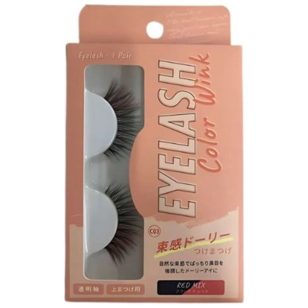 False Eyelash Bunch Dolly Red MIX