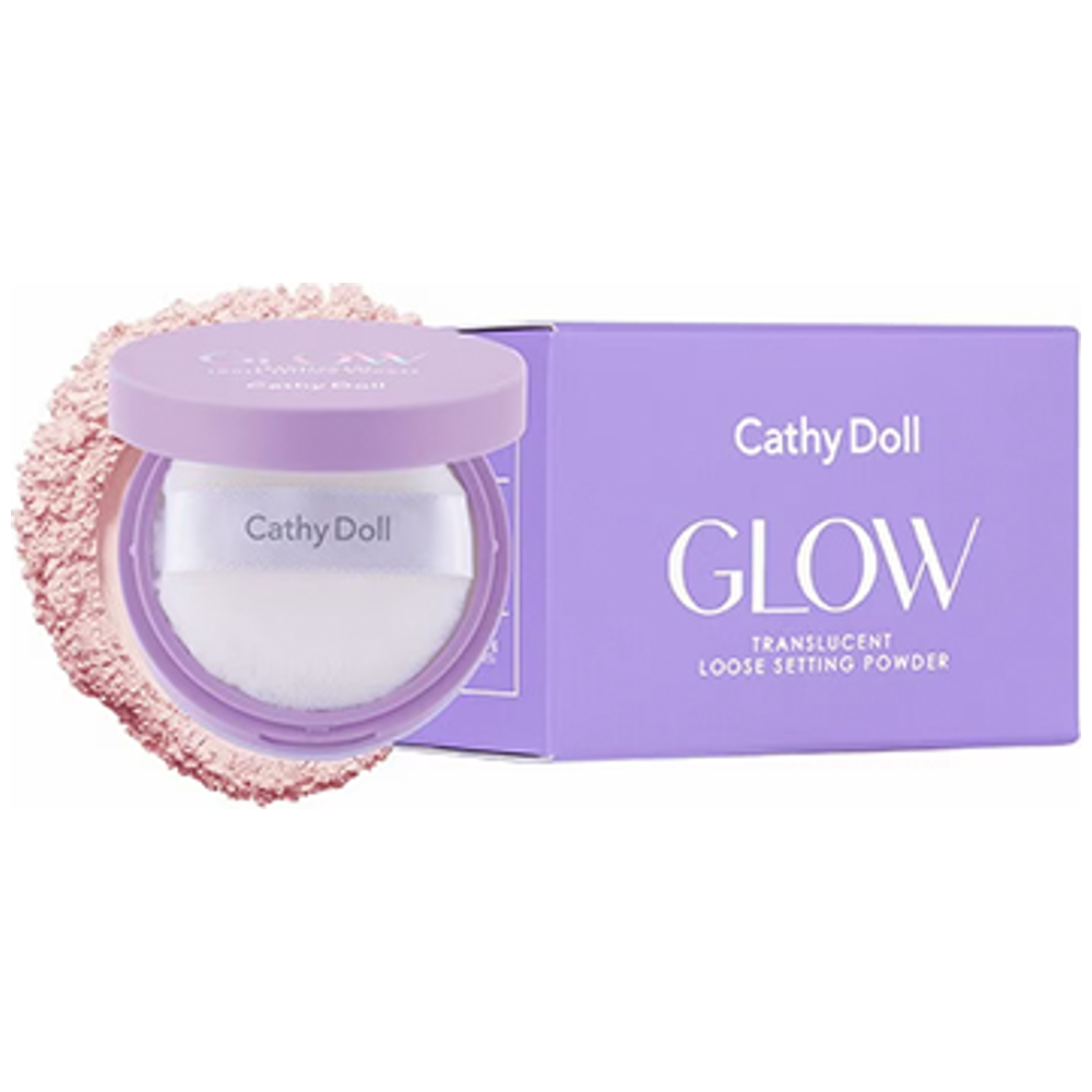CATHY DOLL Glow Translucent Loose Setting Powder for All Skin Types, Diamond Glow