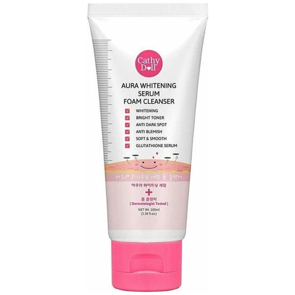 CATHY DOLL Aura Whitening Serum Foam Cleanser - 100 ml