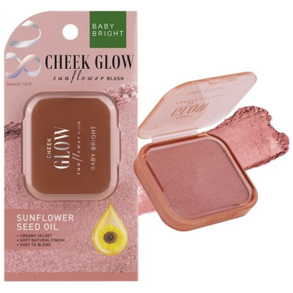 Baby Bright أحمر خدود متوهج بعباد الشمس, 08 توليب برتقالي