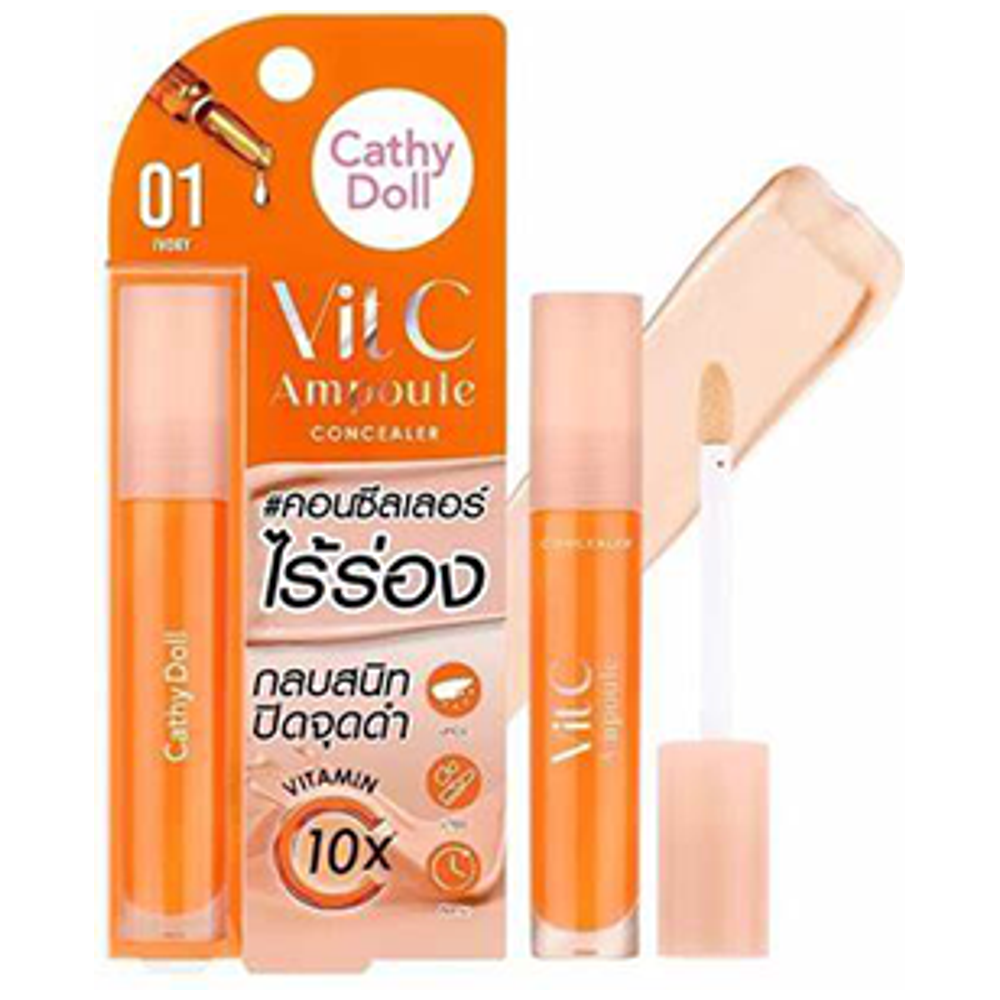 CATHY DOLL Vitamin C Ampoule Concealer, 01 Ivory