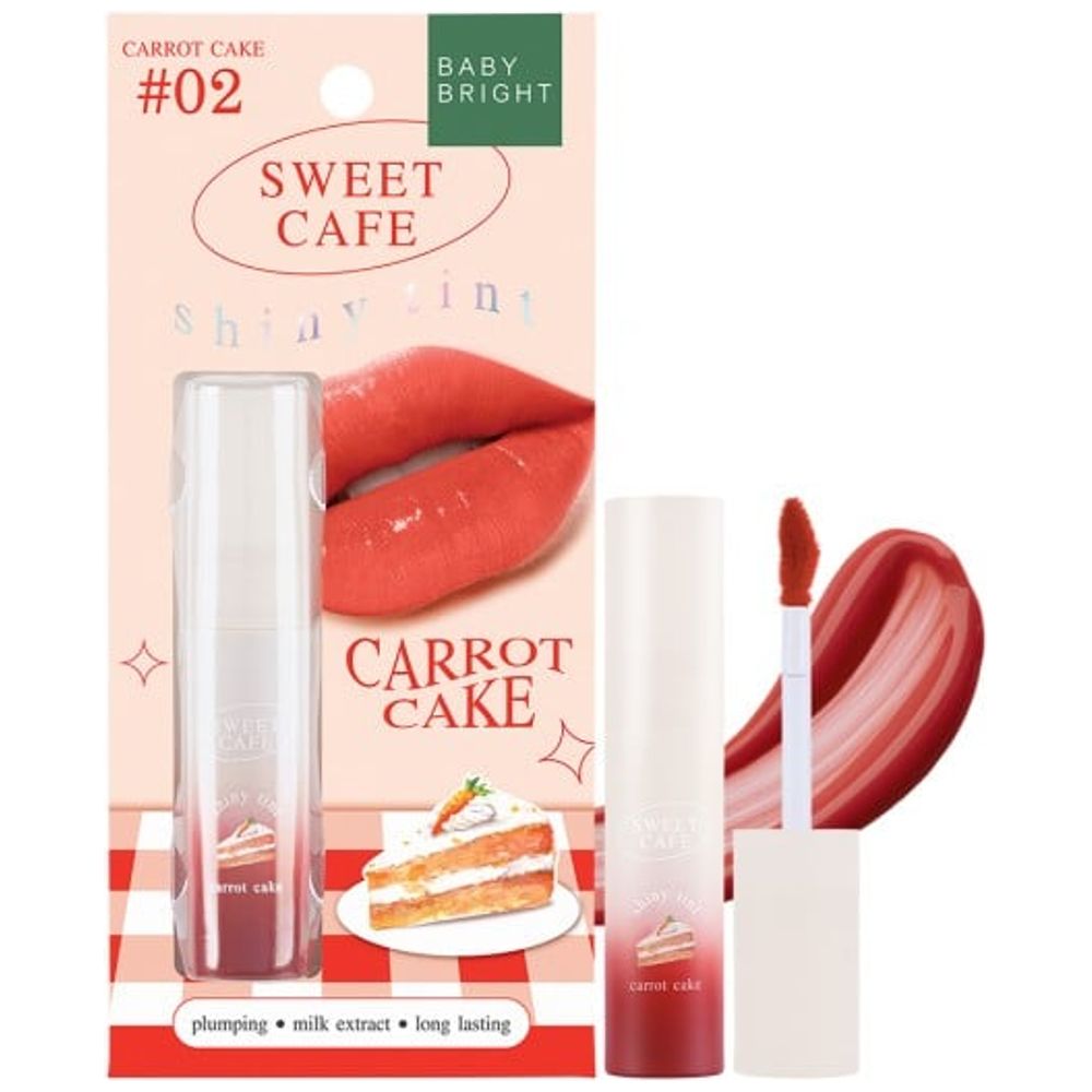 Baby Bright Sweet Cafe Shiny Tint, 02 CARROT CAKE
