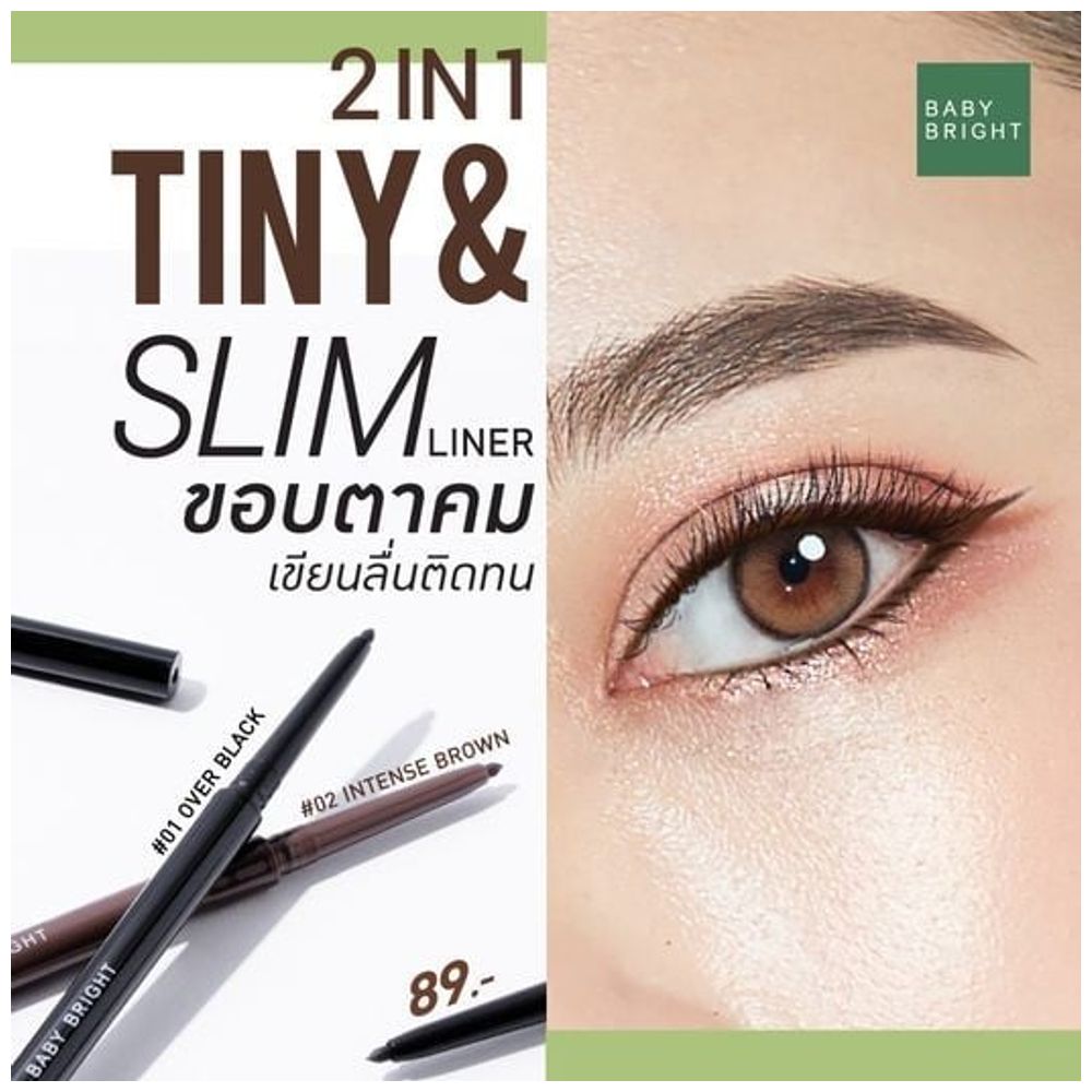 Baby Bright 2in1 Tiny & Slim Liner, 01 over black