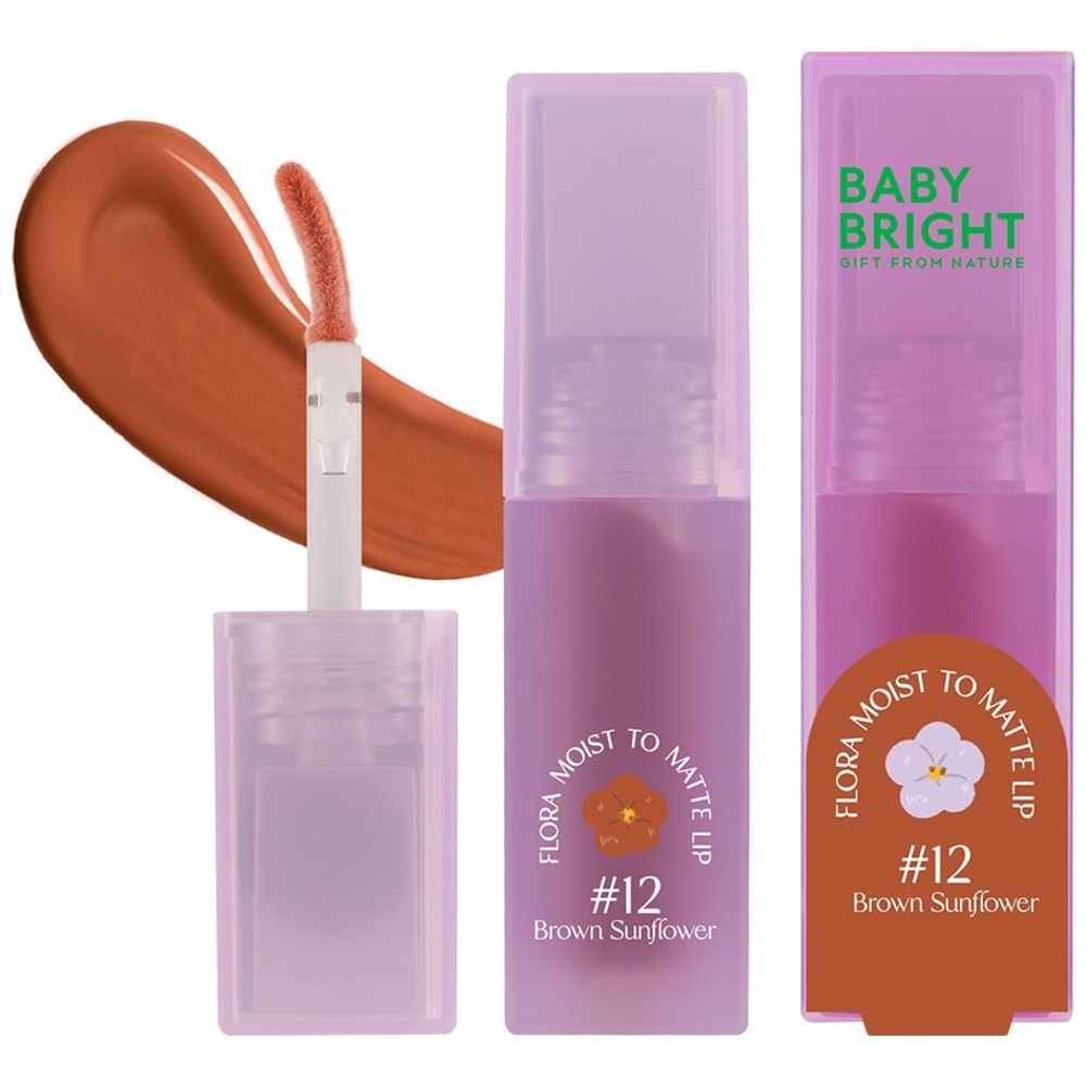 Baby Bright Matte Liquid Lipstick, 12 BROWN SUNFLOWER
