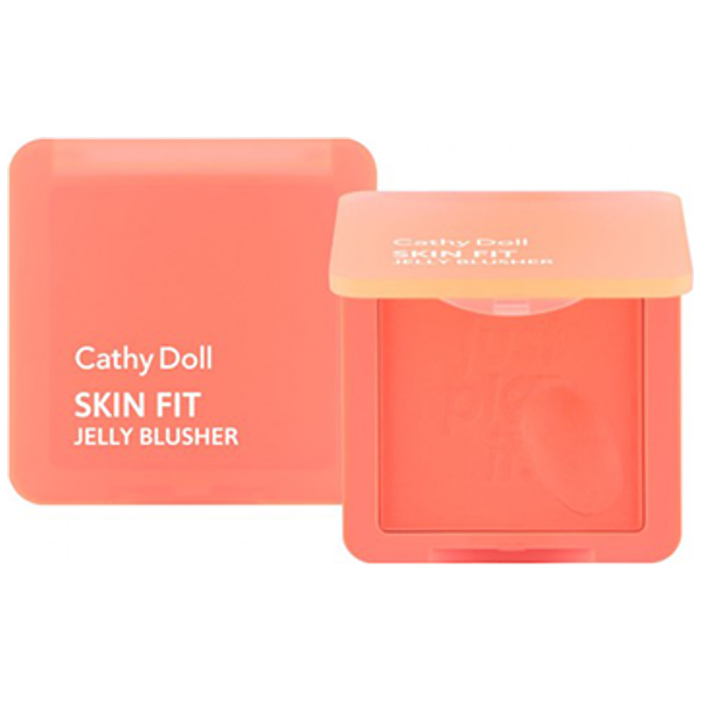 CATHY DOLL Skin Fit Jelly Blusher, 02 Peach