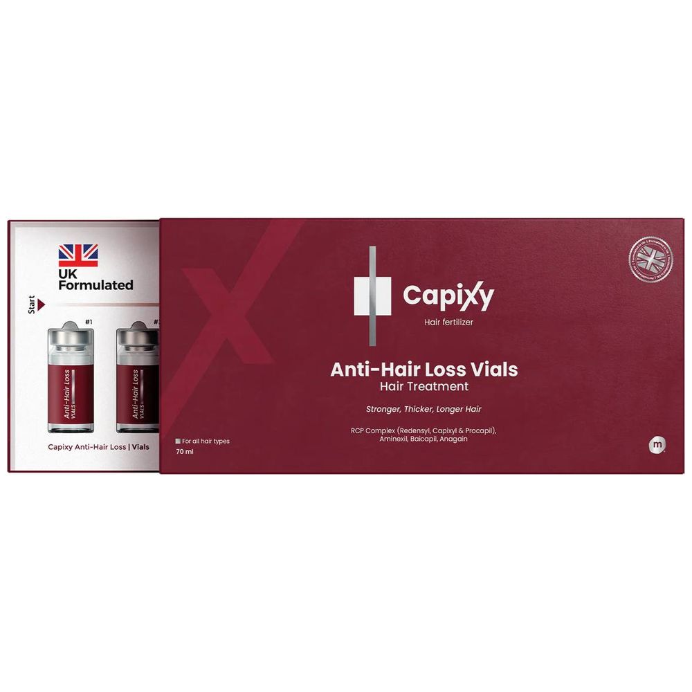 Capixy Fills Ampoules for Hair Loss Treatment - Contains Capixyl™, Biotin, and Caffeine, 7 ampoules