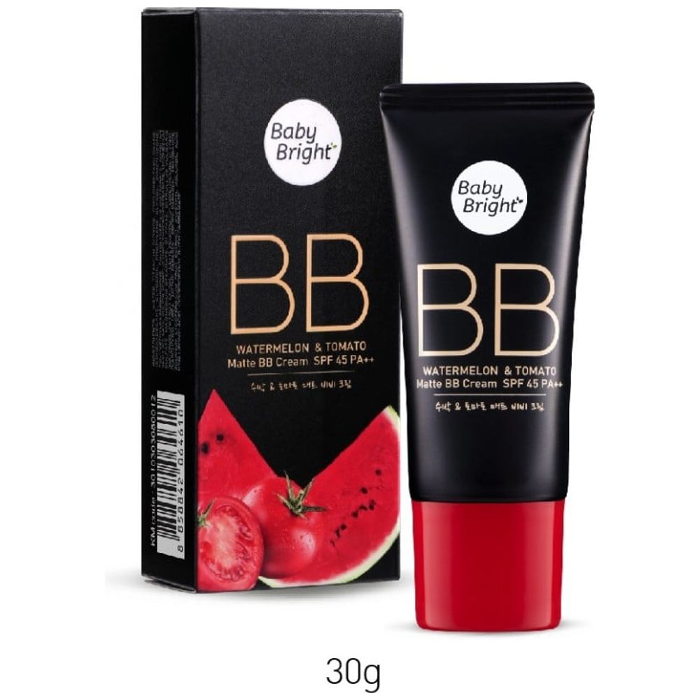 Baby Bright Watermelon & Tomato Matte BB Cream SPF45, 23 true beige