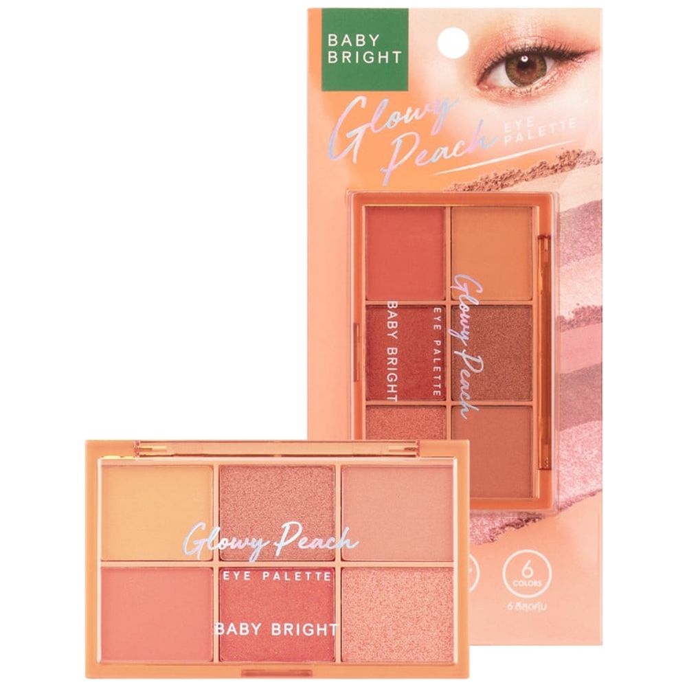 Baby Bright Glow Peach Eye Palette - 6 Color