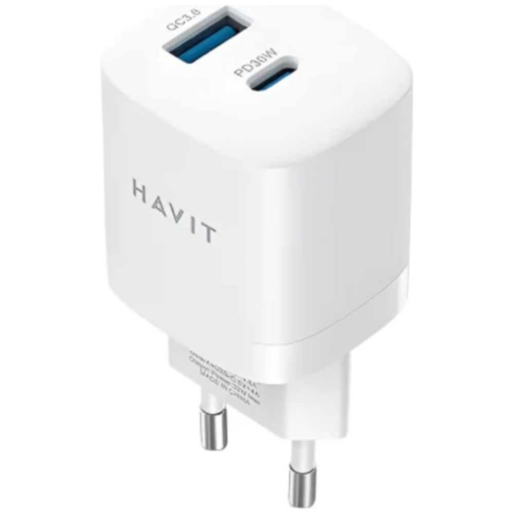 Havit Havit UC30UK - 2 in 1 Charger - 30W - White 30W – 12,750 IQD Iraq