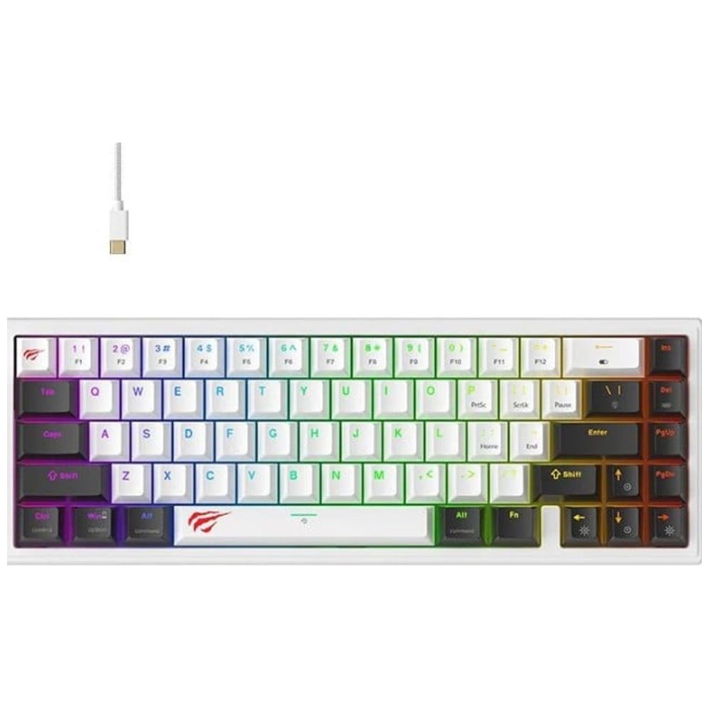 Havit KB900L - Wired Gaming Keyboard - White – 86,000 IQD Iraq