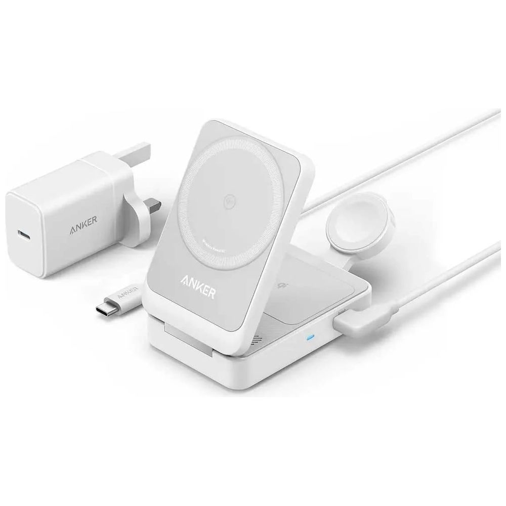 Anker Anker B2557221 - MagGo Charging Station 3-in-1 - 15W - White 15W